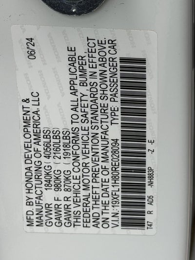 2024 Honda Civic Sport Touring
