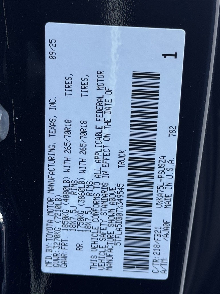 2026 Toyota Tundra SR