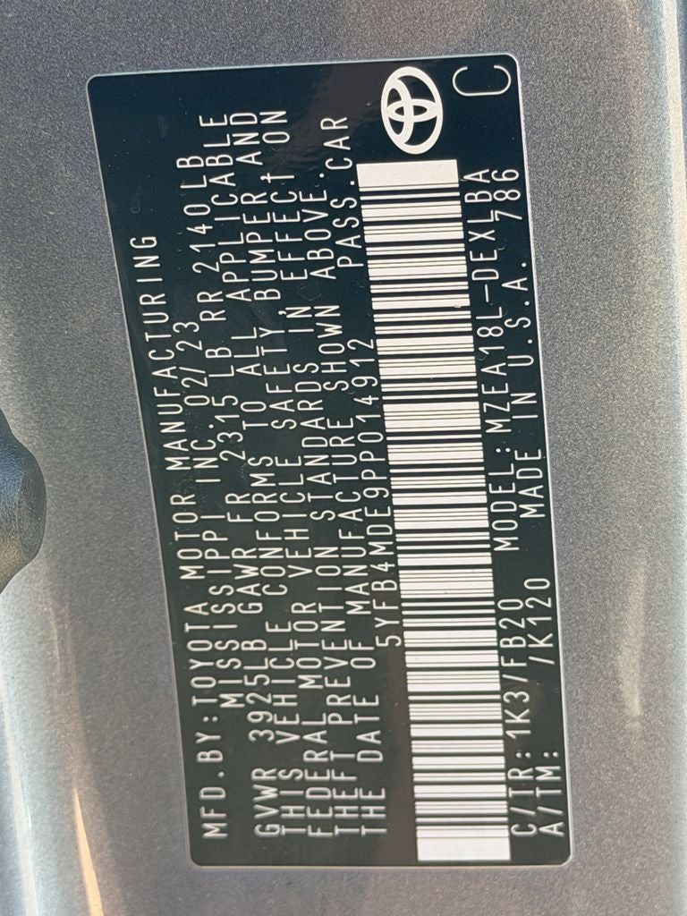 2023 Toyota Corolla LE