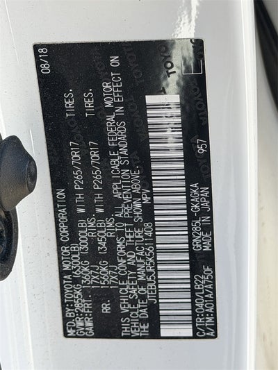 2019 Toyota 4Runner SR5