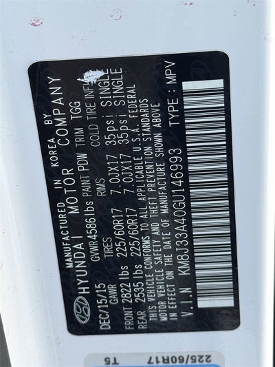 2016 Hyundai Tucson SE