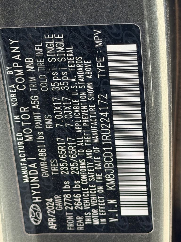 2024 Hyundai Tucson Hybrid Blue