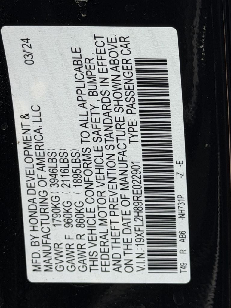 2024 Honda Civic Hatchback Sport