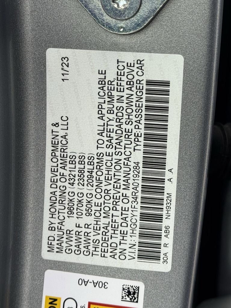 2024 Honda Accord Sedan EX