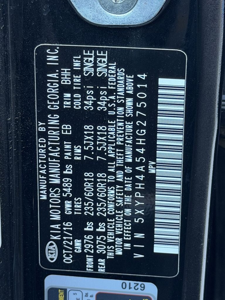 2017 Kia Sorento 3.3L EX