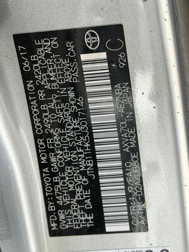 2018 Toyota Camry LE