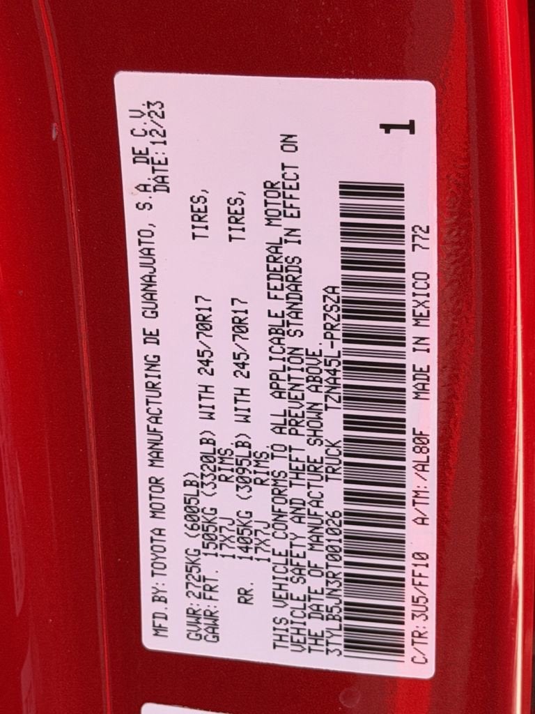 2024 Toyota Tacoma 4WD SR5