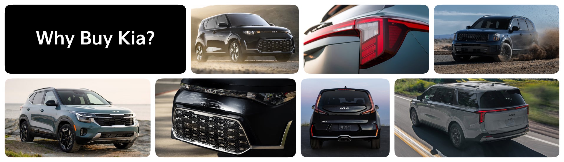 Why Buy Kia - Vehicle Collage